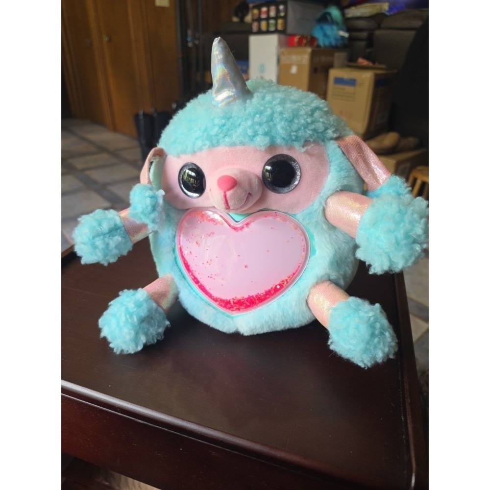 Rainbocorns Fairycorn Surprise Plush Unicorn 10 x 10 Blue‎ W/ Pink Glitter G8